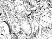 Engine Compartment Components Diagram for 2006 Ford F-150 FX4 5.4 V8 FLEX