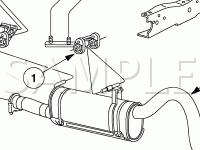 Muffler Assembly Diagram for 2006 Ford F-350 Super Duty XLT 5.4 V8 GAS