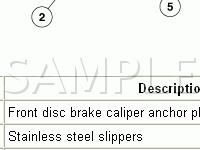 Front Disc Brake Components Diagram for 2006 Ford F-250 Super Duty HARLEY-DAVIDSON Edition 6.0 V8 DIESEL