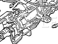 Parking Brake Release Switch Components Diagram for 2006 Mercury Grand Marquis LS 4.6 V8 FLEX