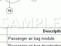 Air Bag And Restraint Components Diagram for 2006 Mercury Milan Premier 3.0 V6 GAS