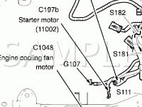 Engine Compartment Diagram for 2006 Mercury Montego Luxury 3.0 V6 GAS