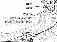 Left Front Diagram for 2006 Mercury Montego Luxury 3.0 V6 GAS