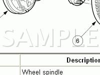 Wheel Assembly Diagram for 2006 Ford Taurus SE 3.0 V6 GAS