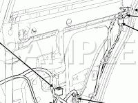 Door Components Diagram for 2007 Ford Crown Victoria  4.6 V8 FLEX