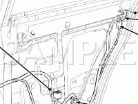 Door Components Diagram for 2007 Mercury Mariner Hybrid 2.3 L4 ELECTRIC/GAS