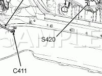 Front Body Components Diagram for 2007 Ford Escape Limited 3.0 V6 GAS