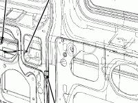 Door Components Diagram for 2007 Ford E-450 Super Duty  6.0 V8 DIESEL