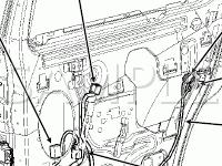Door Components Diagram for 2007 Ford Explorer Sport Trac XLT 4.6 V8 GAS