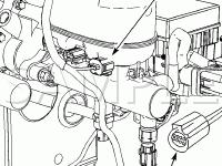 Engine Compartment Diagram for 2007 Ford F-250 Super Duty XLT 6.0 V8 DIESEL