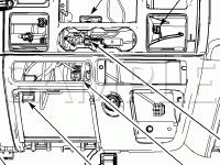 Instrument Panel Diagram for 2007 Ford F-350 Super Duty Lariat 6.8 V10 GAS