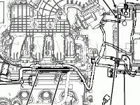 Engine Compartment Diagram for 2007 Ford Fusion SEL 2.3 L4 GAS