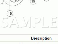 Safety Restraint Components Diagram for 2007 Mercury Milan  2.3 L4 GAS