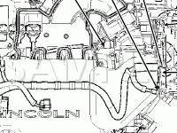 Engine Compartment Diagram for 2007 Lincoln MKX  3.5 V6 GAS