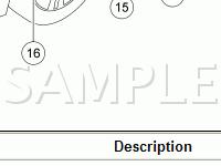 Safety Restraint Components Diagram for 2007 Lincoln MKZ  3.5 V6 GAS