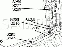 Left Body Harness Diagram for 2007 Lincoln Town CAR Signature L 4.6 V8 GAS