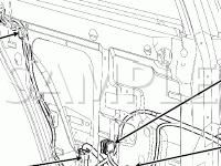 Door Components Diagram for 2008 Ford Escape Hybrid 2.3 L4 ELECTRIC/GAS