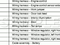 Wiring Harness Components Diagram for 2008 Ford Focus SE 2.0 L4 GAS