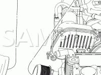 Engine Compartment Diagram for 2008 Ford F-450 Super Duty XL 6.4 V8 DIESEL