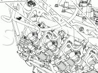 Engine Compartment Diagram for 2008 Ford F-450 Super Duty XLT 6.4 V8 DIESEL