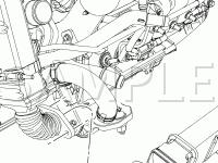 Engine Compartment Diagram for 2008 Ford F-450 Super Duty Lariat 6.4 V8 DIESEL