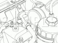 Engine Compartment Diagram for 2008 Ford F-450 Super Duty Lariat 6.4 V8 DIESEL