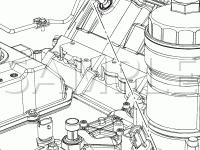 Engine Compartment Diagram for 2008 Ford F-250 Super Duty Lariat 6.4 V8 DIESEL