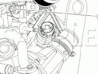 Engine Compartment Diagram for 2008 Ford F-250 Super Duty FX4 6.4 V8 DIESEL