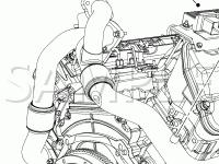 Engine Compartment Diagram for 2008 Ford F-350 Super Duty HARLEY-DAVIDSON Edition 6.4 V8 DIESEL