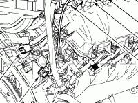 Engine Compartment Diagram for 2008 Ford F-450 Super Duty XL 6.8 V10 GAS