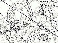 Engine Compartment Diagram for 2008 Mercury Milan  2.3 L4 GAS