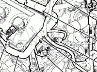 Engine Compartment Diagram for 2008 Ford Fusion SE 3.0 V6 GAS