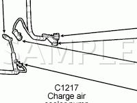 Engine Compartment Diagram for 2008 Ford Mustang  4.0 V6 GAS