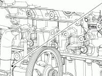 Power Steering Components Diagram for 2008 Mercury Sable Premier 3.5 V6 GAS