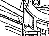 Steering Column Component Location  Diagram for 1989 Lincoln Town CAR Signature 5.0 V8 GAS