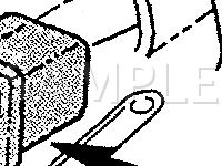 Behind Lower Center Of I/P  Diagram for 1990 Lincoln Continental Signature 3.8 V6 GAS