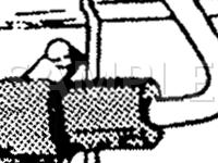 Beneath Rear Of Vehicle On Crossmember Diagram for 1990 Mercury Colony Park  5.0 V8 GAS