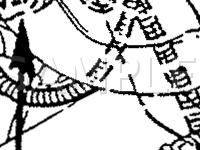 Rear Of Engine  Diagram for 1990 Ford Escort Pony 1.9 L4 GAS
