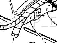RH Side Of Steering Column Under I/P Diagram for 1990 Mercury Sable  3.0 V6 GAS
