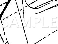 RH Side Of Engine Compartment  Diagram for 1989 Ford Taurus GL 2.5 L4 GAS