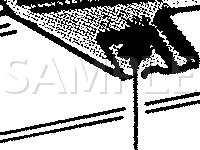 Behind RH Side Of I/P, Above Glove Box Diagram for 1990 Ford Taurus L 3.0 V6 GAS