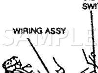 LH Side Of Engine  Diagram for 1989 Ford Taurus GL 3.8 V6 GAS