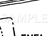 Below Rear Of Vehicle Diagram for 1991 Mercury Grand Marquis  5.0 V8 GAS