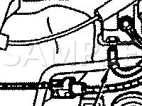 Engine Compartment Component Locations Diagram for 1992 Ford Festiva GL 1.3 L4 GAS
