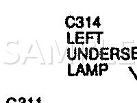 Front Seat Component Locations Diagram for 1991 Lincoln Town CAR Cartier 4.6 V8 GAS