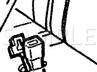 Front Seat Component Locations Diagram for 1992 Lincoln Town CAR Cartier 4.6 V8 GAS