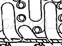 Engine Compartment Components Diagram for 1996 Ford Windstar  3.8 V6 GAS