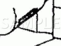 Engine Component Locations Diagram for 1999 Ford Contour  2.0 L4 GAS