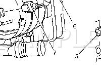Right Hand Front Of Engine Diagram for 2002 Oldsmobile Alero  2.2 L4 GAS