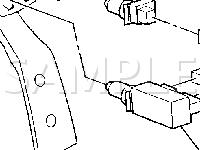 Below The Left Side Of The IP, Near The Steering Column Diagram for 2002 Oldsmobile Alero  3.4 V6 GAS